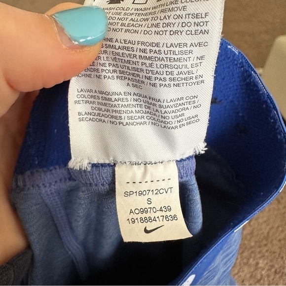 Nike Pro Dri Fit  Blue Leggings Size Small - Picture 7 of 8